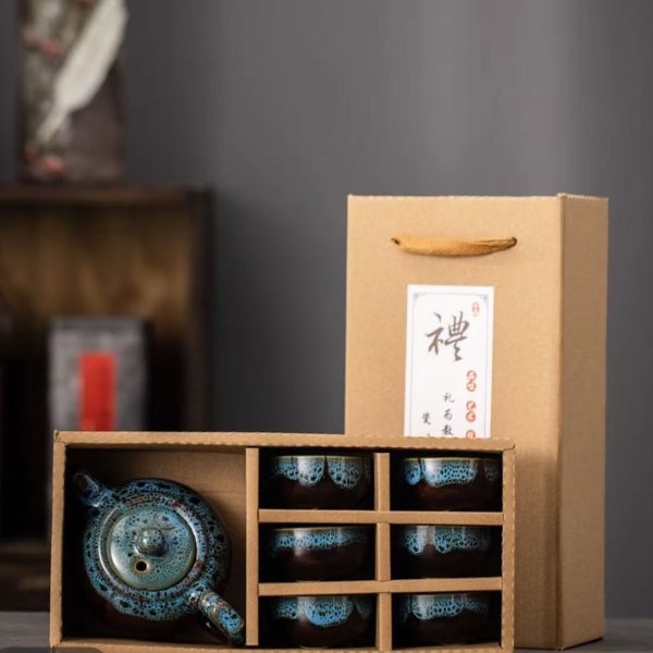 Azure Glaze Jun Teapot